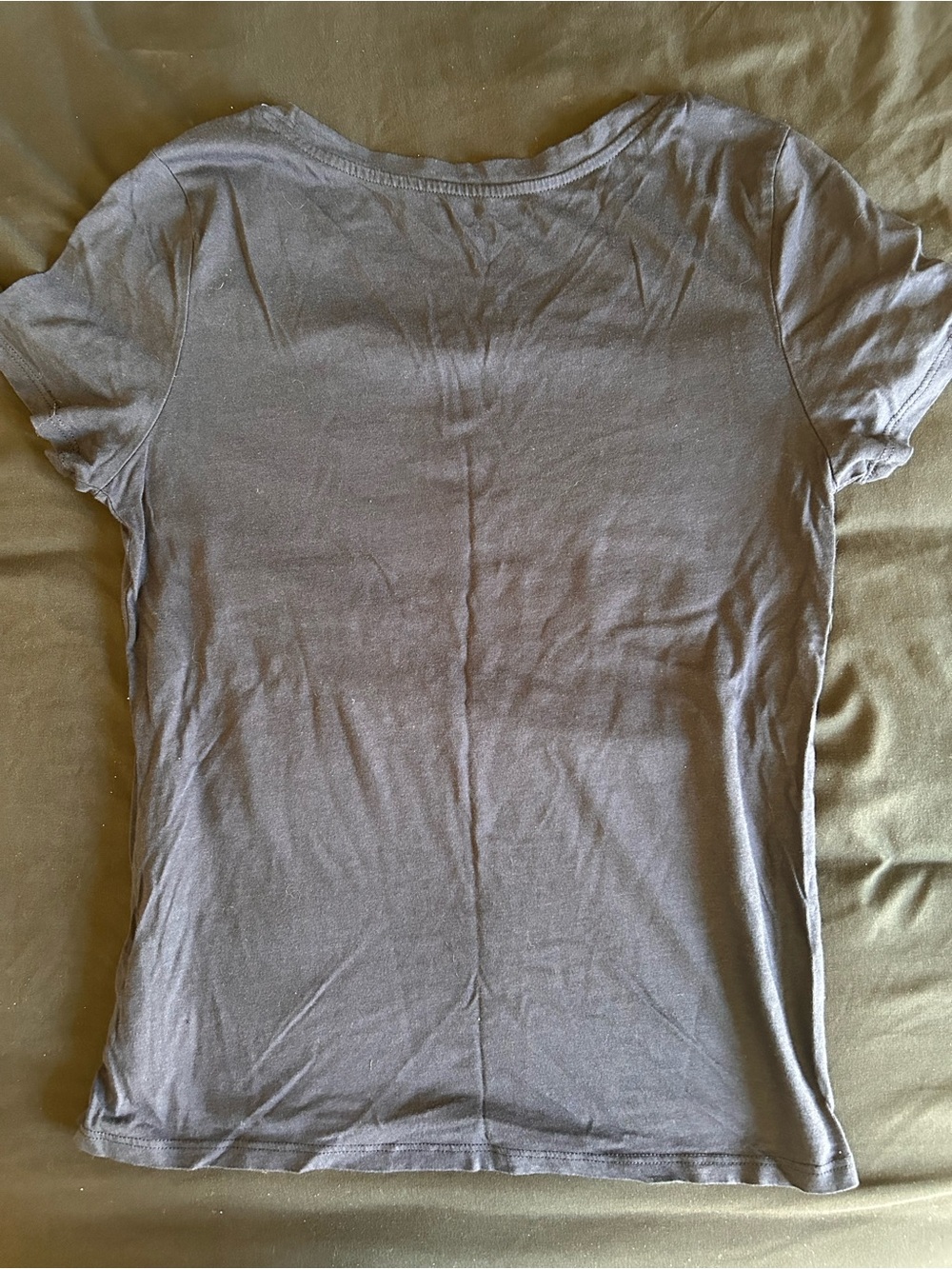 Quince Dark Blue Scoop Neck Cotton Modal Blend Short Sleeve Tee Women’s Small - Picture 5 of 5